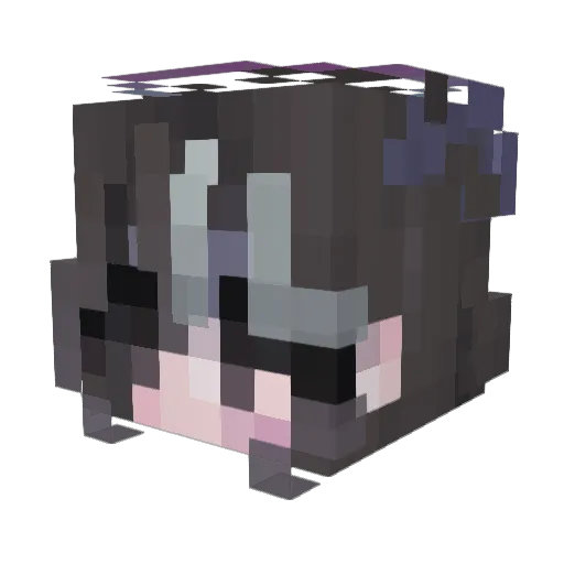 NEP33 Minecraft avatar head, 3D render