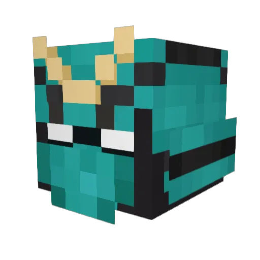 NEQQIE Minecraft avatar head, 3D render