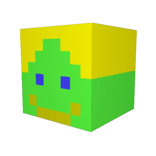 NERFWAR404 Minecraft avatar head, 3D render