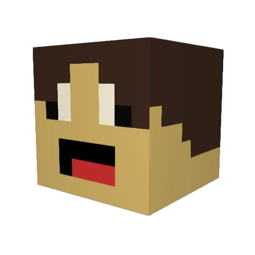 NERoNiiX Minecraft avatar head, 3D render
