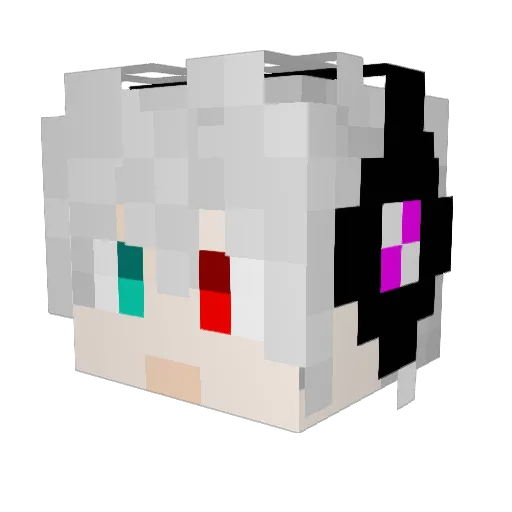 NETG Minecraft avatar head, 3D render
