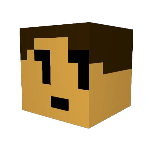 NETHER_LORD2000 Minecraft avatar head, 3D render