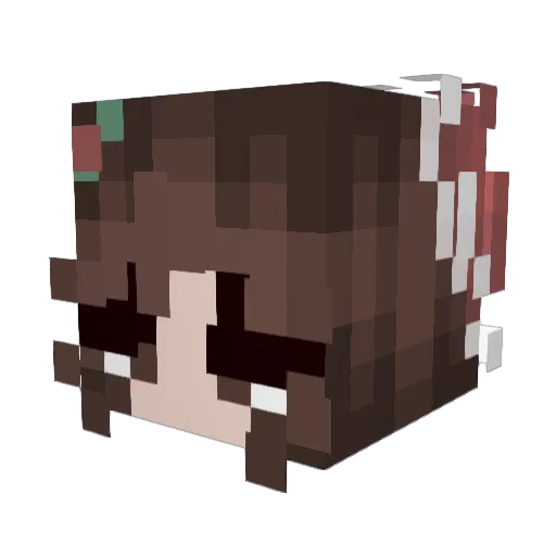 NETSUKI20 Minecraft avatar head, 3D render
