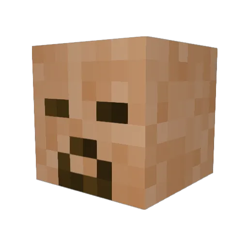 NEVERWAKINGUP Minecraft avatar head, 3D render