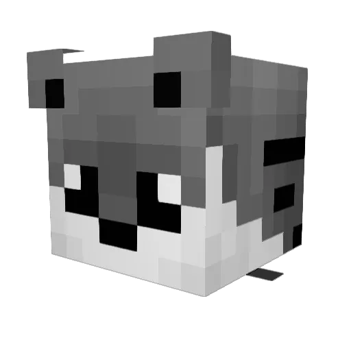 NEVUM Minecraft avatar head, 3D render
