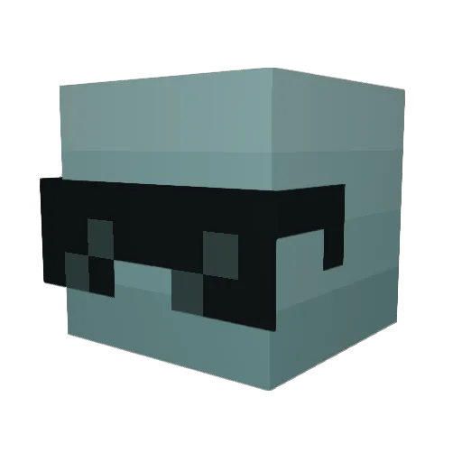 NEWEGGS Minecraft avatar head, 3D render