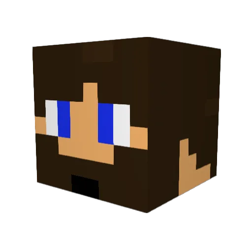 NEWKLEAR7 Minecraft avatar head, 3D render