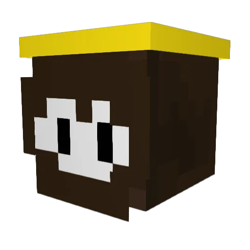 NEWWORLD_NIGHT Minecraft avatar head, 3D render
