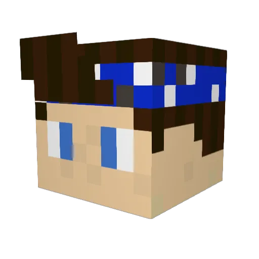 NEWonesWORLD Minecraft avatar head, 3D render