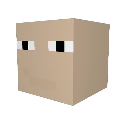 NEXO1807 Minecraft avatar head, 3D render
