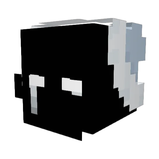 NEXo_o7 Minecraft avatar head, 3D render