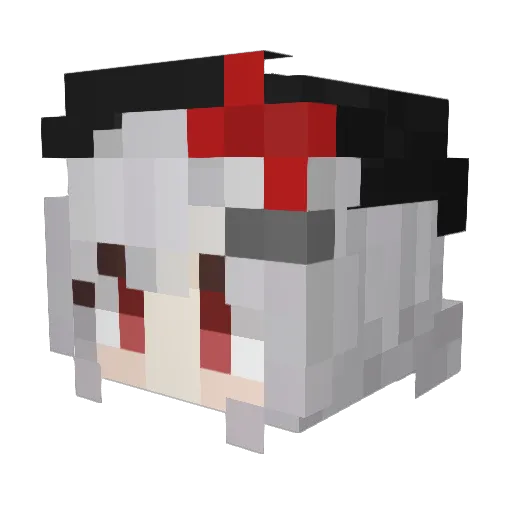 NE_C Minecraft avatar head, 3D render