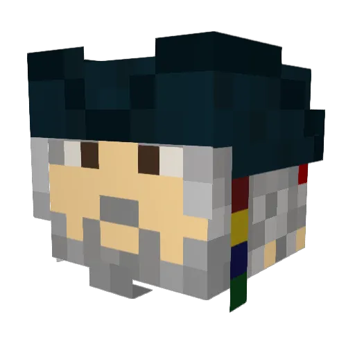 NEder006 Minecraft avatar head, 3D render