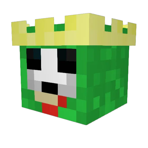 NEzDt Minecraft avatar head, 3D render