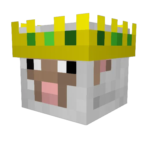 NF2Much Minecraft avatar head, 3D render