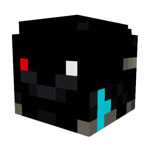 NFMR_1105 Minecraft avatar head, 3D render