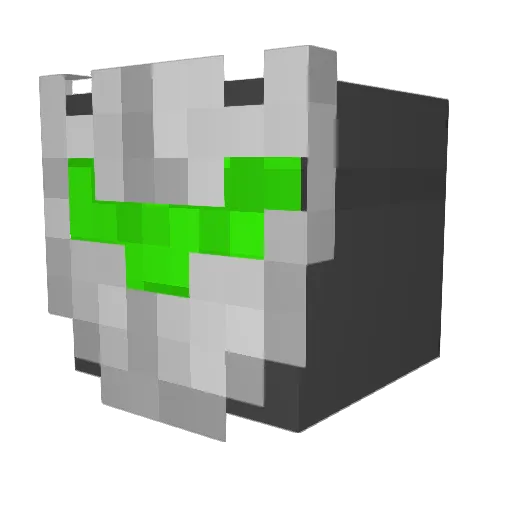 NFT_SHIFTY Minecraft avatar head, 3D render