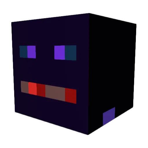 NG0707 Minecraft avatar head, 3D render