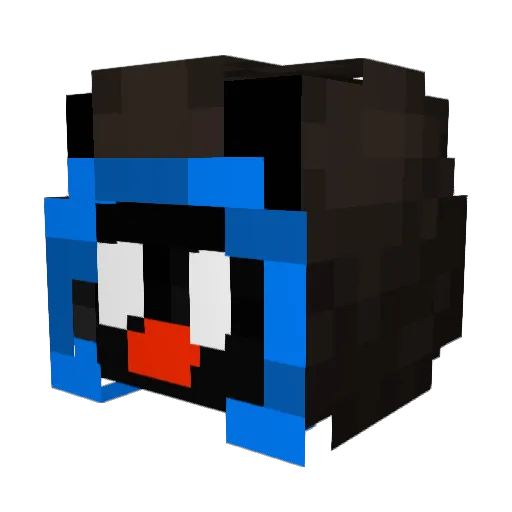 NG21Gaming Minecraft avatar head, 3D render