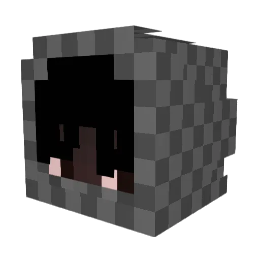 NGC_TOMAZ Minecraft avatar head, 3D render
