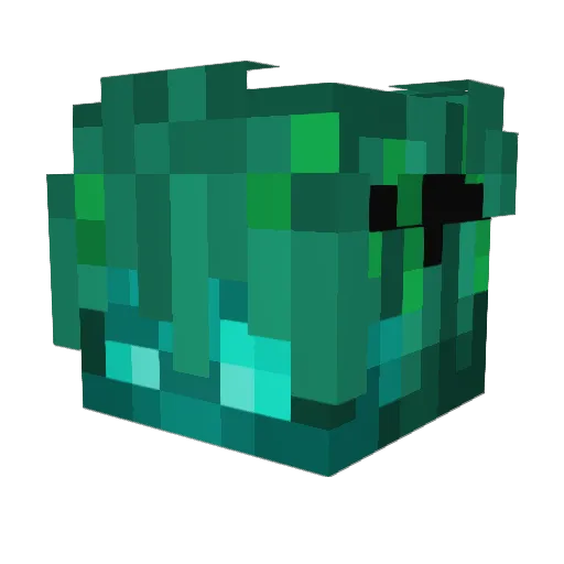 NGF4 Minecraft avatar head, 3D render