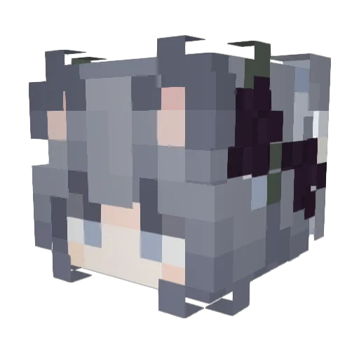 NGHOME Minecraft avatar head, 3D render