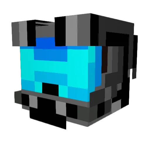 NGHT_Shadow41 Minecraft avatar head, 3D render