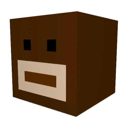 NGKazan Minecraft avatar head, 3D render