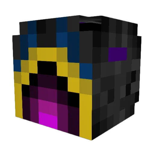 NGLAMCHI8955 Minecraft avatar head, 3D render