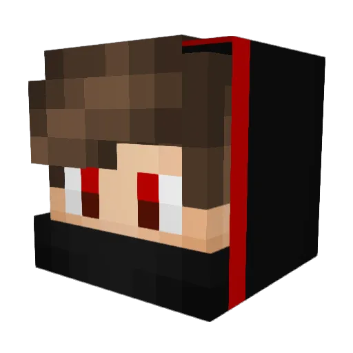 NGPOMAH Minecraft avatar head, 3D render