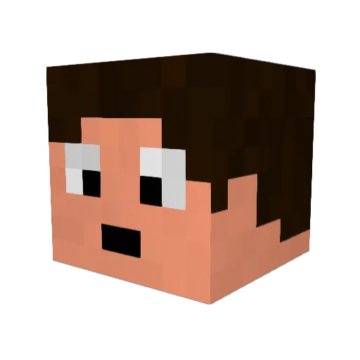 NGreco Minecraft avatar head, 3D render