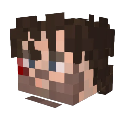 NH7H9 Minecraft avatar head, 3D render
