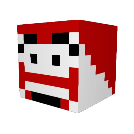 NHApples Minecraft avatar head, 3D render