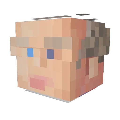 NHBiGsMoKe Minecraft avatar head, 3D render