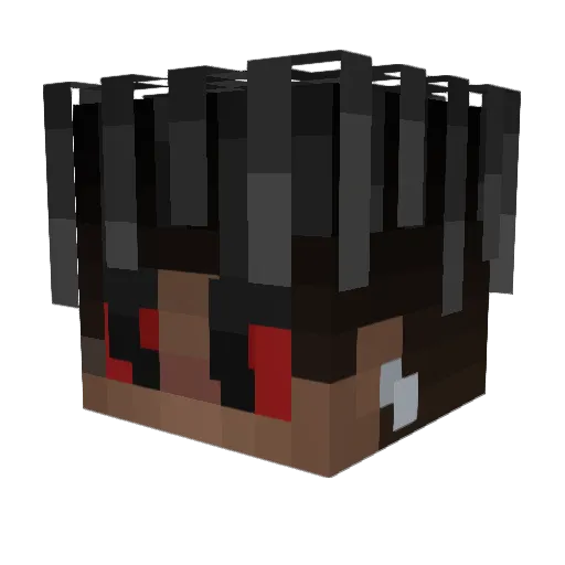 NHKayy Minecraft avatar head, 3D render
