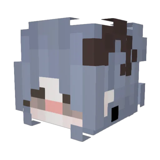 NHLexx Minecraft avatar head, 3D render