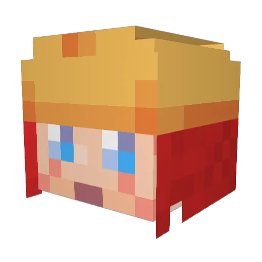 NHOrus Minecraft avatar head, 3D render