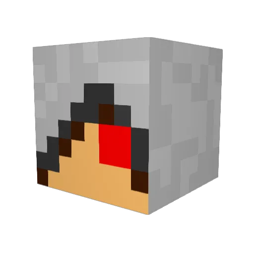 NHR2005 Minecraft avatar head, 3D render
