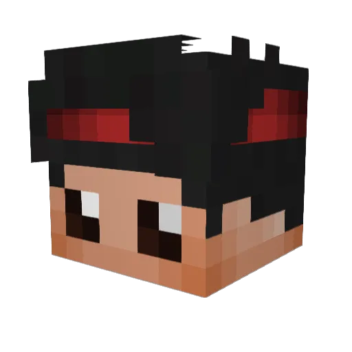 NHx01 Minecraft avatar head, 3D render