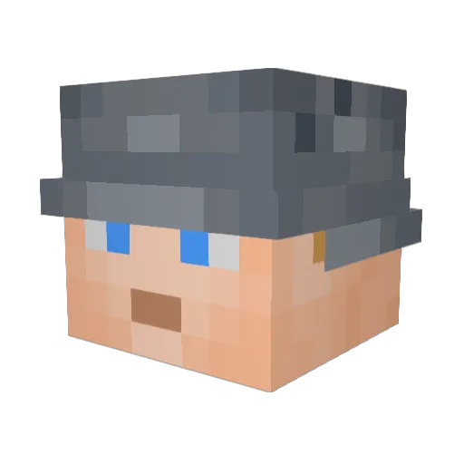NI3WYSPANY Minecraft avatar head, 3D render
