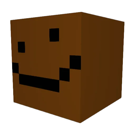NIBBO05 Minecraft avatar head, 3D render