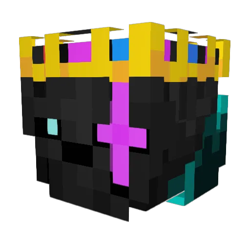 NICE_NIC Minecraft avatar head, 3D render