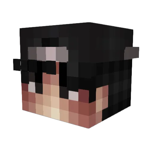NICK54567 Minecraft avatar head, 3D render