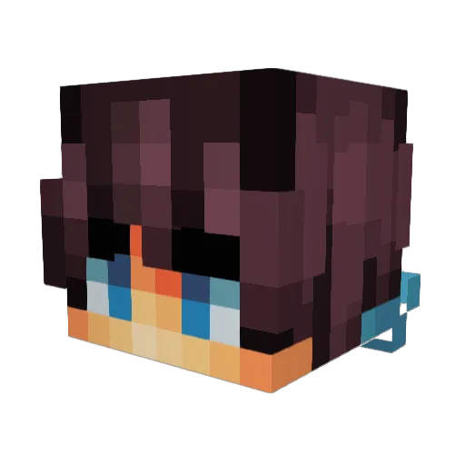 NICK5AMG5 Minecraft avatar head, 3D render