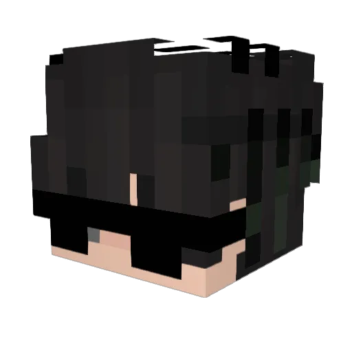 NICKEART Minecraft avatar head, 3D render