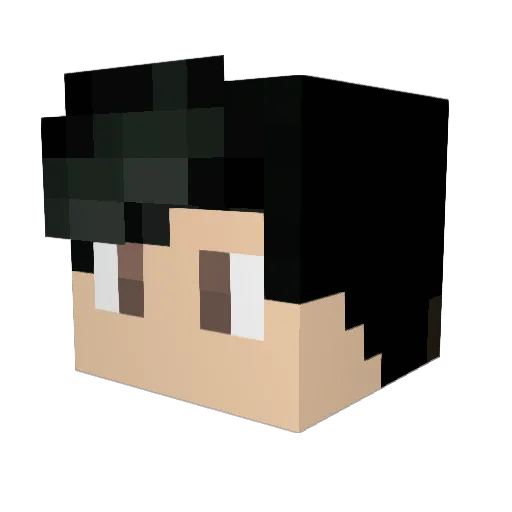 NICKEDSnAkE Minecraft avatar head, 3D render