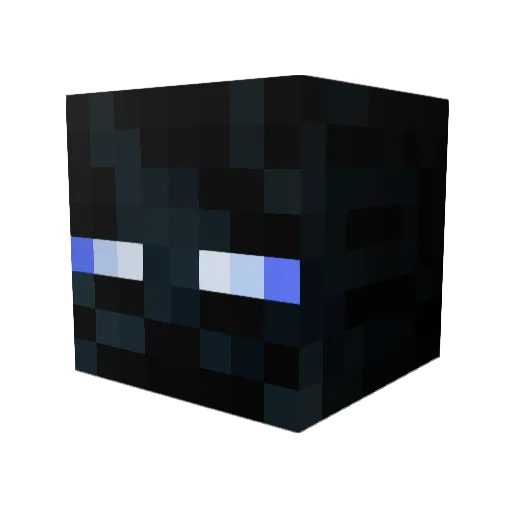 NICONOVE Minecraft avatar head, 3D render