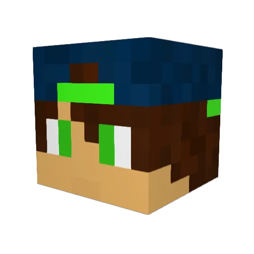 NICO_THE_PR0 Minecraft avatar head, 3D render
