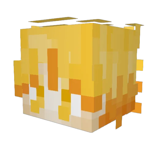 NICXSs Minecraft avatar head, 3D render