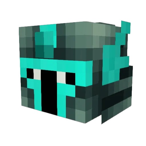 NIEKOPUP Minecraft avatar head, 3D render
